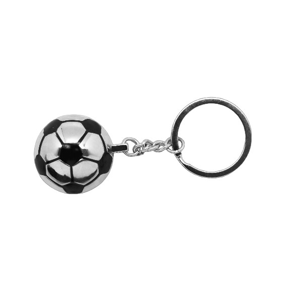 Porte clés ballon de foot en métal